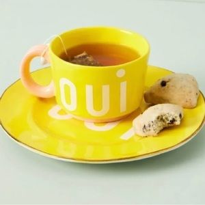 Clare V Oui mug and dessert plate set